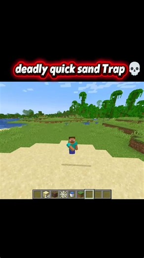 Deadly Quicksand Trap 😳💀 | No Escape in Minecraft #minecraft