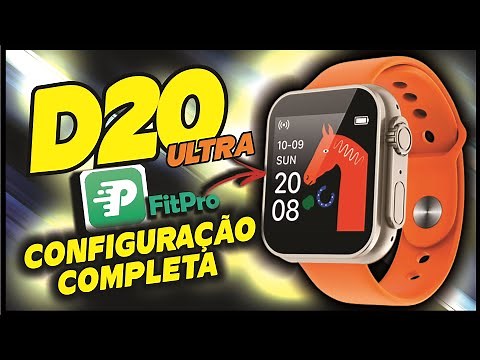 HOW TO SET UP AND SYNC Smartwatch D20 Ultra with FitPro APP!