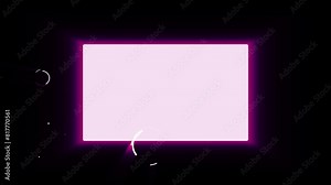 loop pink blue black gradient background motion animation. transparent text space. circles