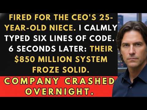 They Fired Me to Make Space for CEO's 25-Year-Old Niece—So I Crashed Their $850M System in 6 Seconds