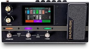 HeadRush Flex Prime Gitarre und Bass Multi-Effekt Pedal und Amp Modeling Prozessor mit Touchscreen, Looper, WLAN, Bluetooth, IR Loader, USB, Lektionen