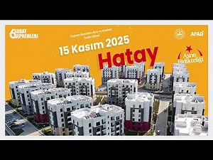 Hatay Deprem Konutları Kura Çekimi