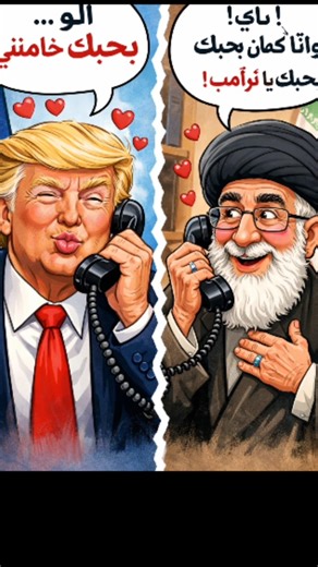 ترامب يتصل بالخامنئي😱🤣