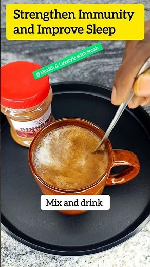 Warm Milk with Cinnamon and Cloves for Strong Immunity & Better Sleep.#naturalremedy #immunityboost