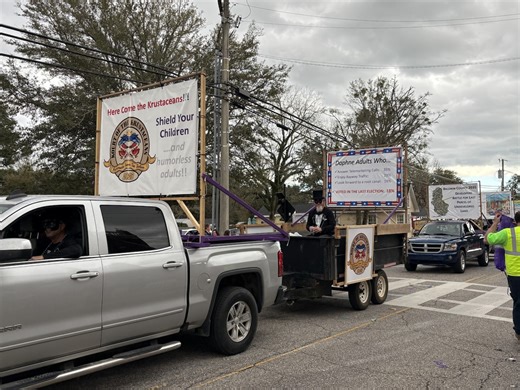 Daphne parade group mimics Comic Cowboys with political satire