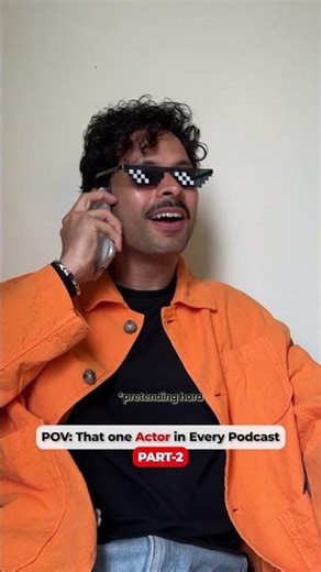 Actors in podcasts 😂 #relatablecomedy #acting #bollywood