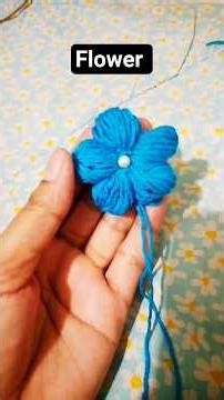how to make yarn flower,yarn flower totorial