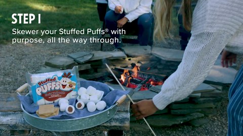 Stuffed Puffs Classic Milk Chocolate 6 Pack, Chocolate Filled Marshmallows Made with Real Chocolate, Perfect for S'mores, 6 bags (8.6 oz each)