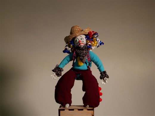 Rodeo Clown Stop Motion Puppet