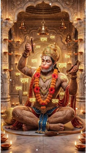 Ram Rasiya hun main 🚩Jai Shree Ram ❤️ Hanuman Chalisa 🙏#hanumanji #ram #bajrangbali #viral #bhajan
