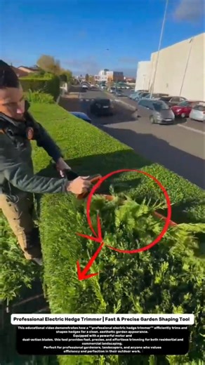 Professional Electric Hedge Trimmer | Fast & Precise Garden Shaping Tool.