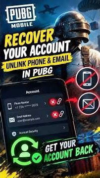 How to Recover Your PUBG Mobile Account & Unlink Phone/Email/How to Recover PUBG Mobile Account 2026