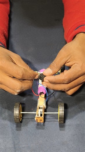 Single DC Motor Toy Car Build |देसी कार कैसे बनाएं? #experiment #shorts #toys #education #toycar