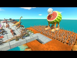 Factions vs 300 Giraffes and the Giraffe King | Animal Revolt Battle Simulator