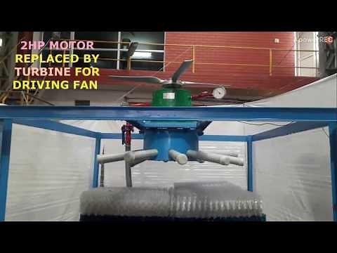 Cooling Tower : Turbine Driven Fan Based System : Renewable Energy
