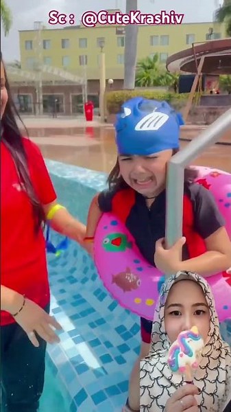 Family Swimming Trip ⁉️😍 @CuteKrashiv