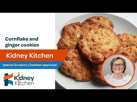 Cornflake and ginger cookies | Kidney Kitchen | kidney friendly recipe