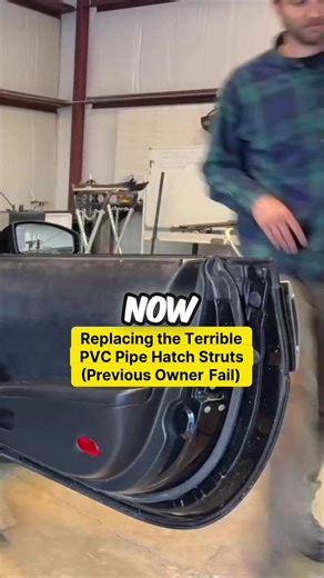 Replacing the Terrible PVC Pipe Hatch Struts (Previous Owner Fail)