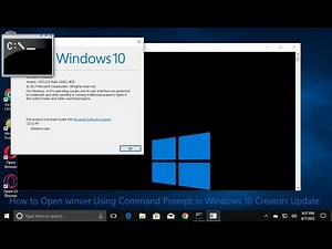 How to Open winver Using Command Prompt in Windows 10 Creators Update