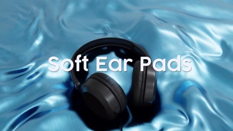 JVC Lightweight On Ear Headphones with Powerful Sound, Integrated Remote & Mic for Smartphones - HAS31MB (Black), Medium