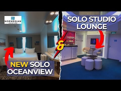AMAZING Insider Look: NCL’s NEW Solo OCEANVIEW Cabin & Studio Lounge