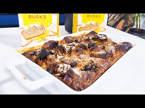 Recipe: Bran Rusks Bread and Butter Pudding (BAKERS)