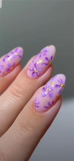 Purple Marble Flowers 💜🌺✨🍇🪄 #nailart#trending#youtubeshorts#trend#diynailart#love#art#artwork#viral