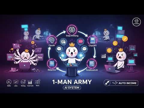 1-Man Army System 👑 Earn Using Claude + NotebookLM + ChatGPT (Full Blueprint)