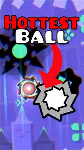 The Hottest Ball In Geometry Dash #geometrydash #gd #gaming