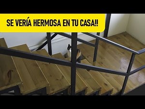 CÓMO CONSTRUIR💹 Escalera de METAL y MADERA 🈚