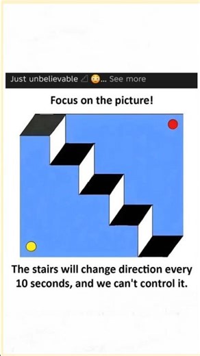 🔮 Mind-Bending Optical Illusion! 😱 Can You See the Stairs Move? 🌀 #Shorts