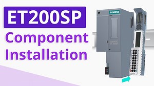 Siemens ET 200SP - Component Installation Let’s examine how to install each component of this ET 200sp remote I/O on the din rail. With the rail in place, you put the head module on the rail. The same goes for the base unit. You need to install a terminator or what siemens calls a server module. The same way you install the base modules. Watch the video and answer the question. What is the name of the component that the I/O modules are plugged in to? ▶ Order ET 200SP Base Unit now https://bit.ly