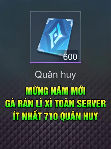 Chuỗi sự kiện Tết 2026 Free ít nhất 710 Quân Huy Hữu Hạn🔥tin bởi LittleWitch AOV #lienquan #liênquân #liênquânmoblie #CinnamorollsDreamAya_JAN #maxmoba #maxmoba96 #maxmobagame