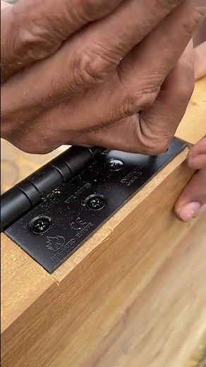 The Secret to Perfect Door Hinge Installation! #woodworking #carpentry #tipsandtricks #construction