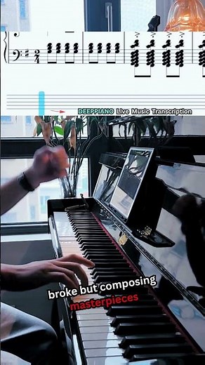 Playing Beethoven After Checking My Wallet 🎹💀 (AI Music Transcription) #piano #pianopractice #music