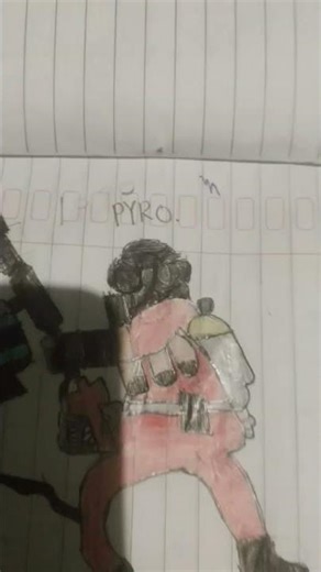 pyro is cooked #tf2 #drawing #art