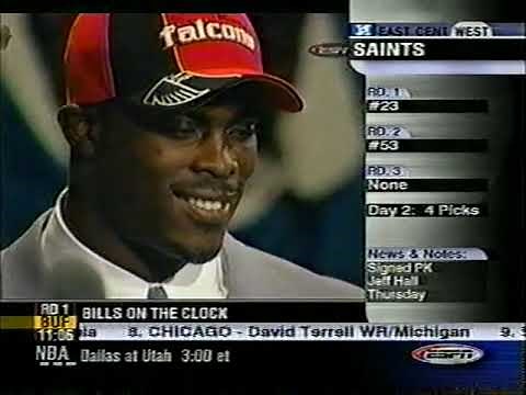 2001 NFL Draft part 2 on ESPN with Chris Berman and Mel Kiper. Drew Brees, Michael Vick, Tomlinson