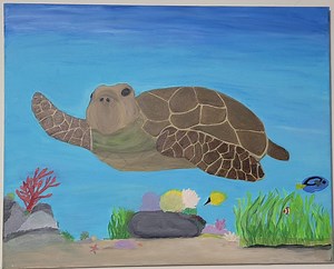 Sea Turtle Painting - Etsy