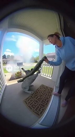 Rabbit Fires a Bazooka?! 💥🐇 | #shorts #viral #funnyanimals