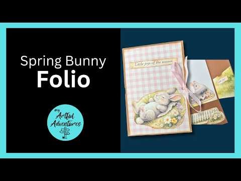 Spring Bunny Folio Tutorial | Craft With Me Folio for Photos & Gift Cards