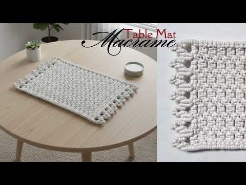 DIY Macrame Table Runner with Leaf Pattern | Macrame Tablecloth | Table Mat | Boho Decor Tutorial