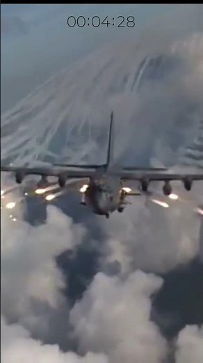 'Angel of Death' AC-130 Fires Epic Angel Wing Flare