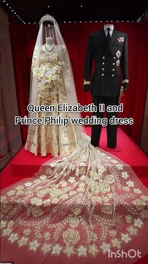queen Elizabeth II wedding dress #queenelizabethii #history #historycomesalive #queenelizabeth