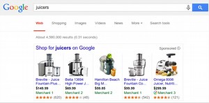 Google Shopping searches now feature product reviews for sponsored results
