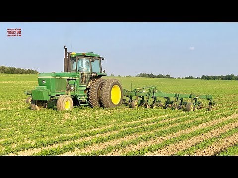 John Deere 4840 Tractor and 16 Row 845 Cultivator