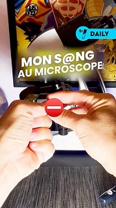 Du s@ng au microscope, ça ressemble à quoi ? 🤔🩸🔬 #microscope #loupe #science #experience | String Theory Fr