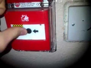 Setting of the fire alarm in school