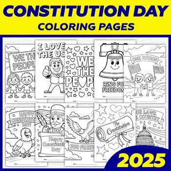Constitution Day Coloring Pages: Printable Constitution Day Art Activity