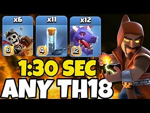 🔥After Update !! TH18 Dragon + Dragon Rider with Totem Spell | OP Th18 Attack Strategy!! ( Coc )