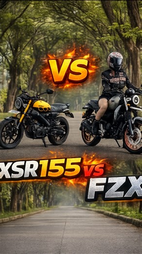 Yamaha XSR 155 vs FZ-X ⚡ Which One Is Better #shorts